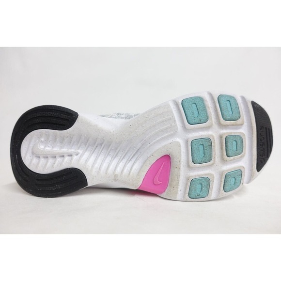 NIKE Women SuperRep Go 3 NN PRM Hiit Size 10.5 Low Flyknit Grey Running Shoes - Picture 6 of 10